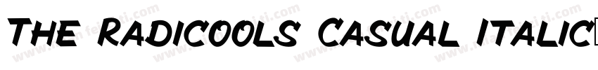 The Radicools Casual Italic字体转换